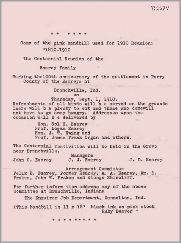 1910 Reunion Flyer